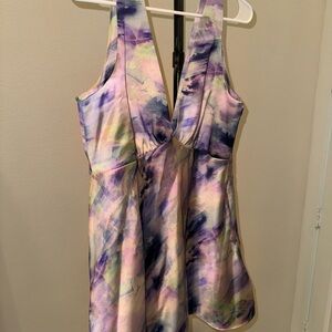 BHLDN Pastel Satin Dress